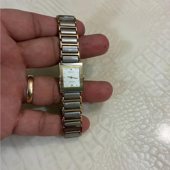 Rado Gold and Black Square Dial Watch - Picture 5 of 10